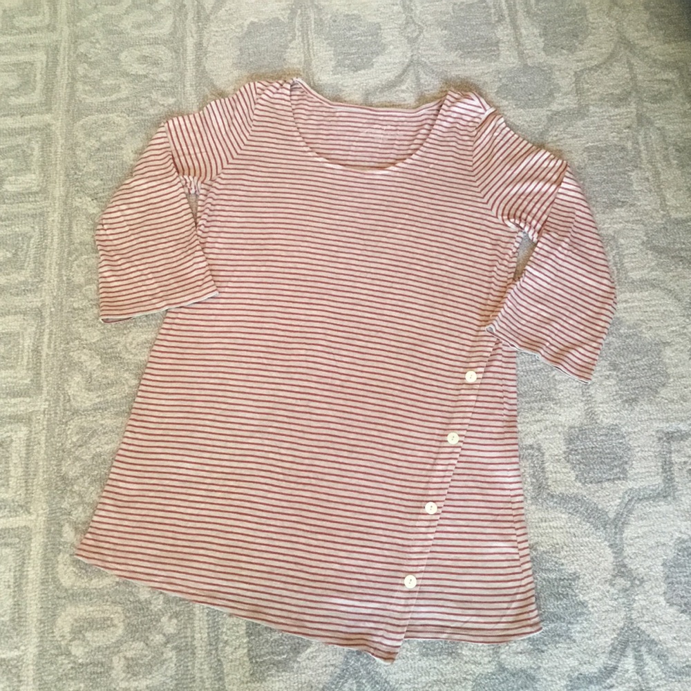 JJill asymmetrical button tunic Size S